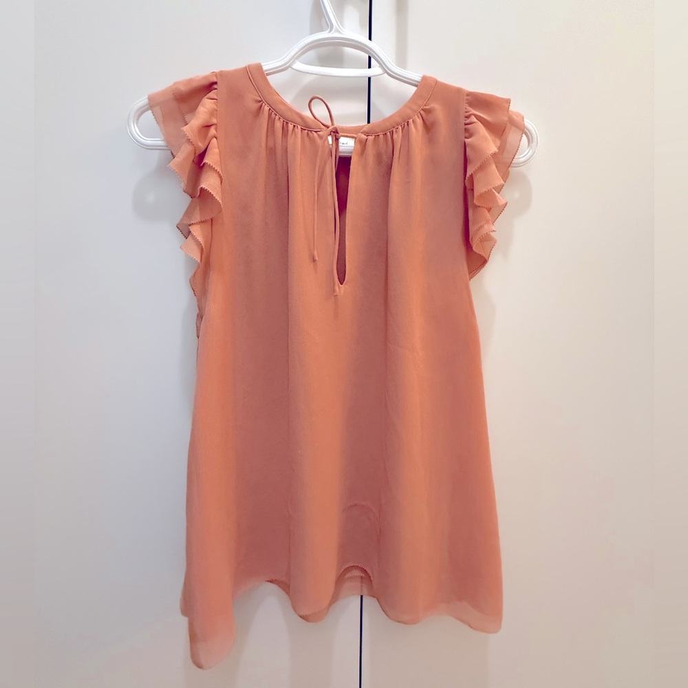Aritzia Wilfred Summer Ruffle Top